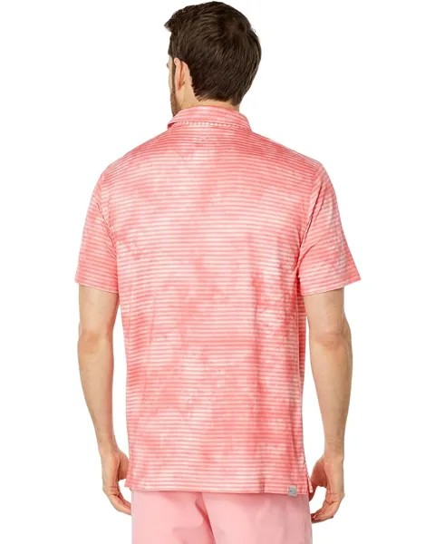 Поло Puma Cloudspun Dye Stripe Polo, цвет Flamingo Pink