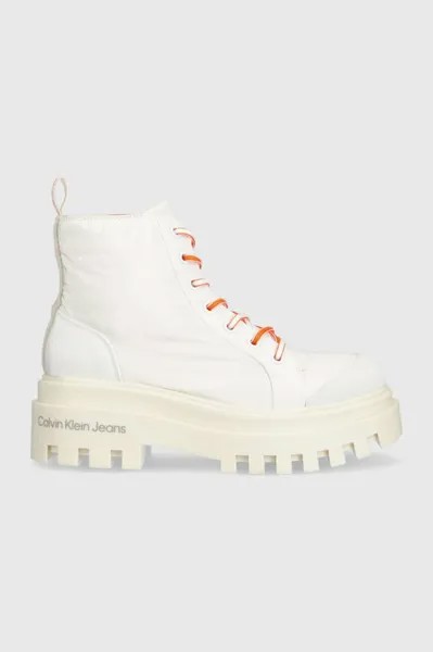 TOTHY COMBAT BOOT SOFTNY мотоциклетные ботинки Calvin Klein Jeans, белый