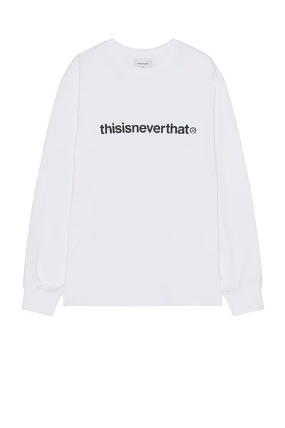 Толстовка Thisisneverthat T-Logo Long Sleeve Tee, белый