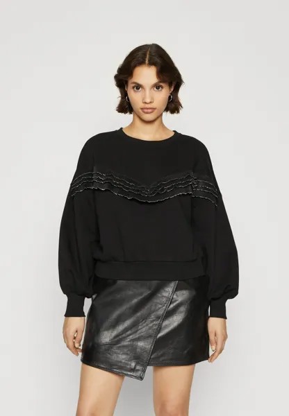 Толстовка Onlthea Frill O Neck ONLY Petite, черный