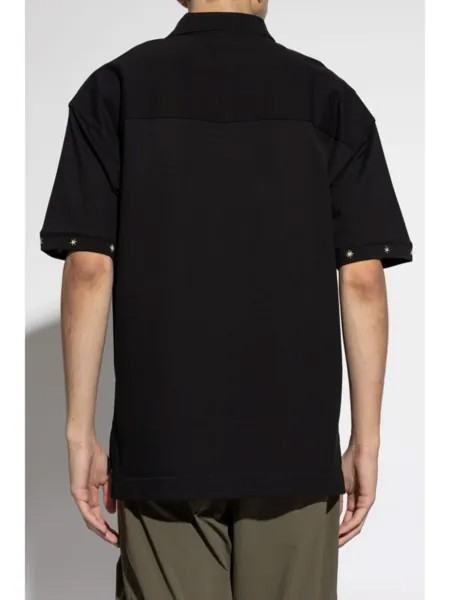 Givenchy рубашка поло с вышивкой, черный