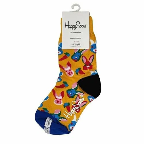 Носки Happy Socks размер 4-6 лет, оранжевый, зеленый