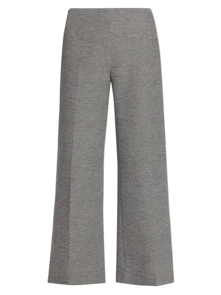 Трикотажные широкие брюки Totême, серый