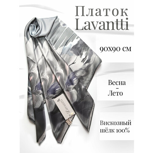 Платок Lavantti, голубой, розовый