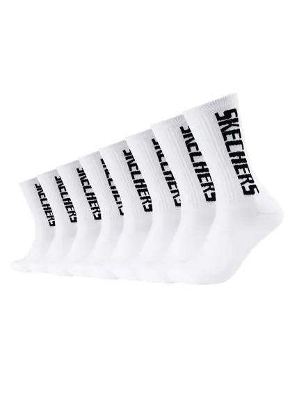 Носки Skechers Unisex Tennis Sock cushioned line 8p, белый