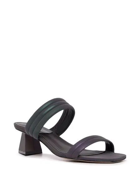 Schutz padded-strap mules