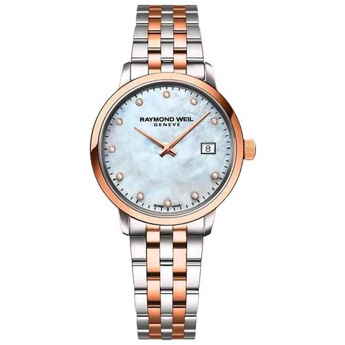 Наручные часы RAYMOND WEIL женские Наручные часы Raymond Weil 5985-SP5-97081 кварцевые, золотой, серебряный