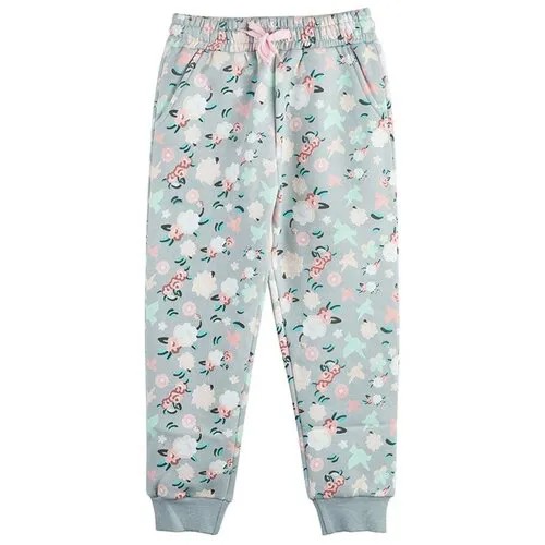 Брюки спортивные утепленные для девочек AW19C44303217; Max&Jessi; Размер: 3-4; цвет: разноцветный