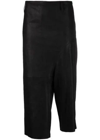 Ann Demeulemeester укороченные брюки с низким шаговым швом
