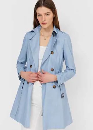 Stradivarius Базовый Тренч Небесно-Голубой S