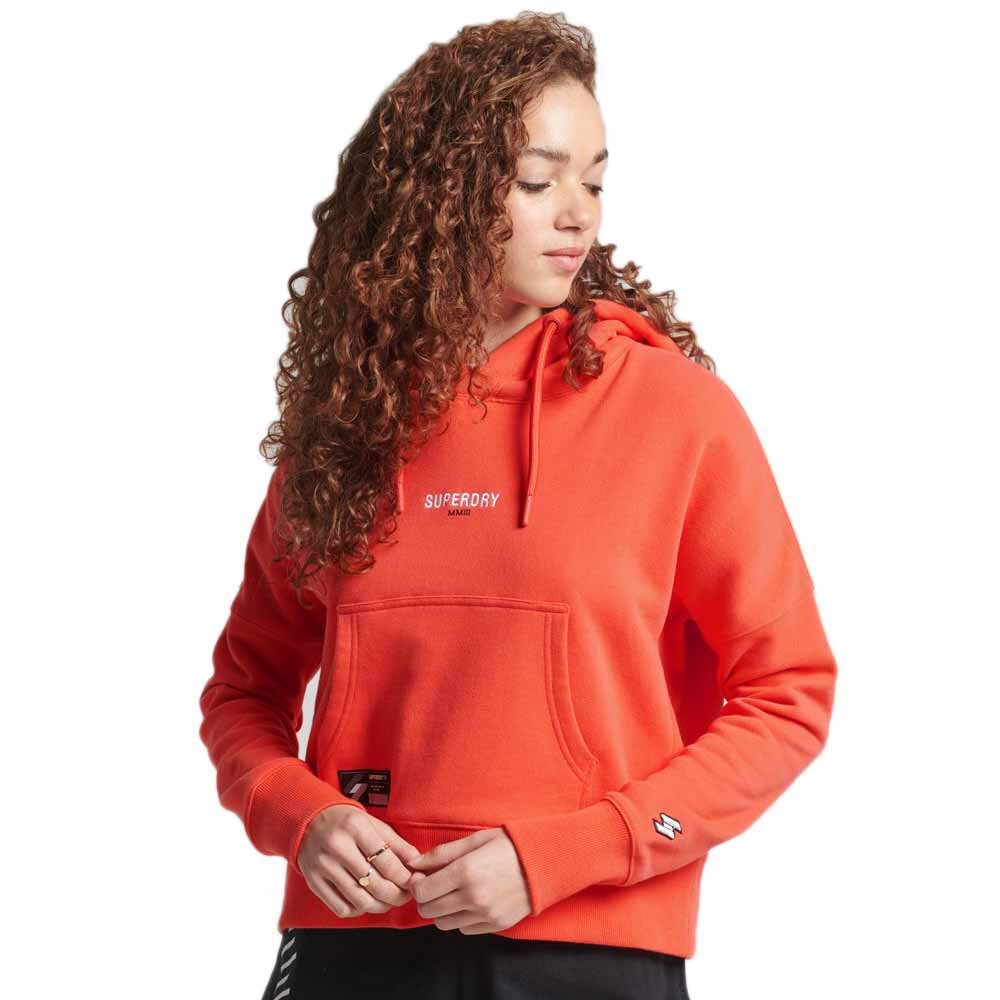 Худи Superdry Code Micro Logo, красный