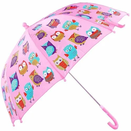 Зонт-трость Real STar Umbrella, полуавтомат, купол 76 см., для девочек, розовый