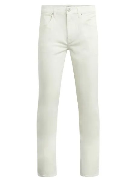 Узкие прямые брюки из твила Blake Stretch Hudson Jeans, белый