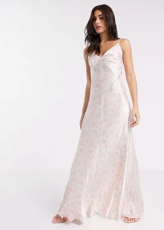 Платье-комбинация макси с цветочным принтом Ghost Bridesmaid-Мульти