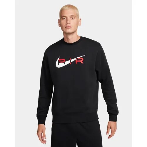 Лонгслив спортивный NIKE, размер XL, черный, красный
