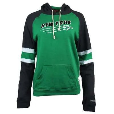 Mitchell - Ness New York Jets Coastal Blocked Hoodie Womens Green Casual Outerwe