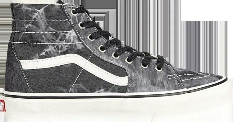 Кеды Vans Sk8-Hi Tapered Denim Destroy - Black Marshmallow, черный