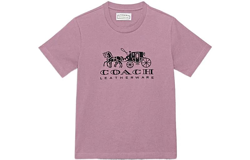 Футболка женская розовая Coach