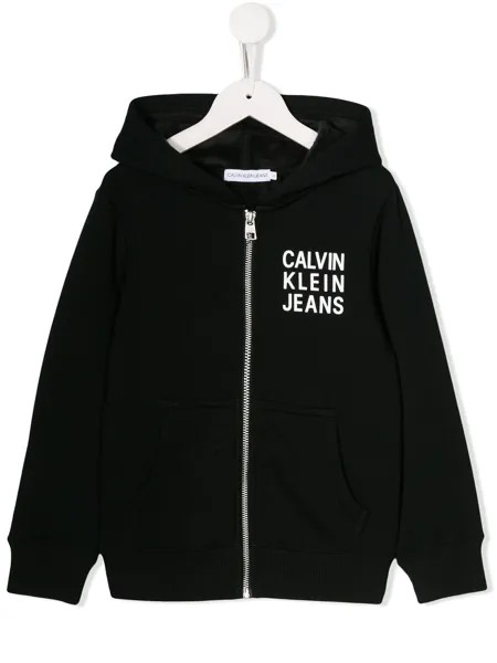 Calvin Klein Kids куртка с капюшоном и логотипом