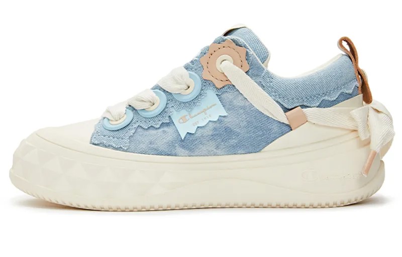 Кроссовки Champion Skateboarding Shoes Women's Low-top Light Blue, голубой