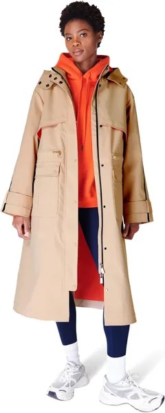 Плащ Contrast Trench Coat Sweaty Betty, цвет Dove Beige