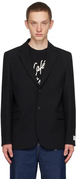 Черный однобортный пиджак Maison Kitsune
