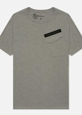 Мужская футболка maharishi Pocket, цвет серый, размер S
