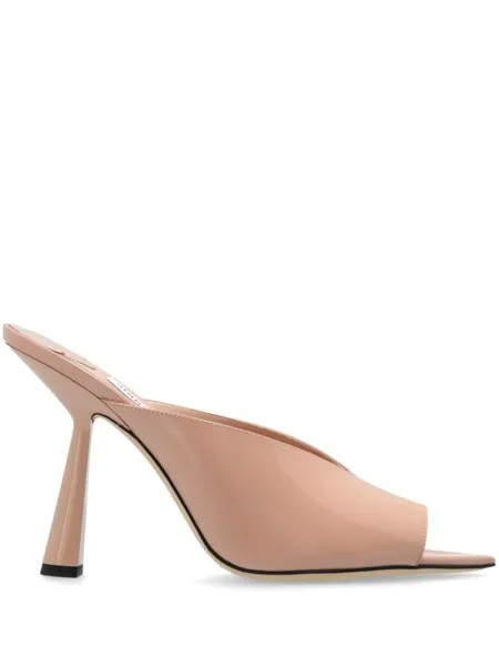 Jimmy Choo мюли Maryanne со скульптурным каблуком 100 мм, розовый