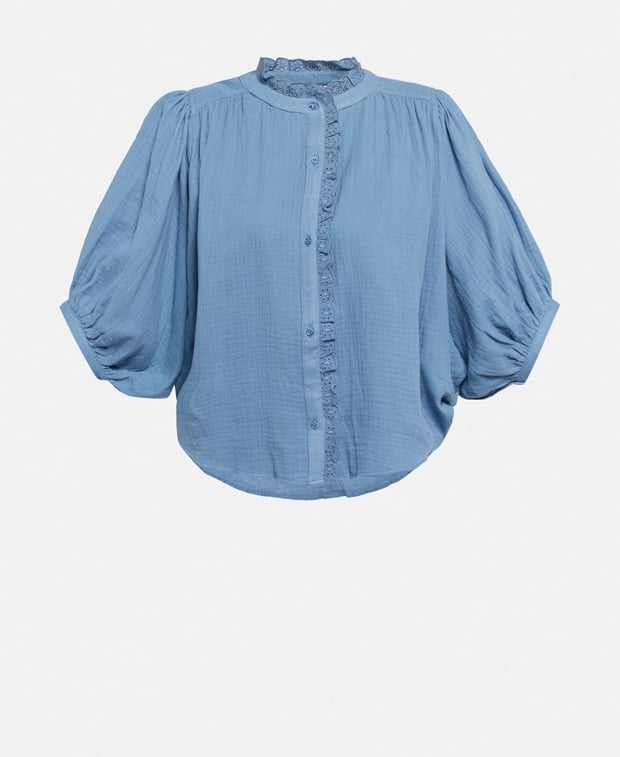 Блузка для отдыха Naf Naf, синий