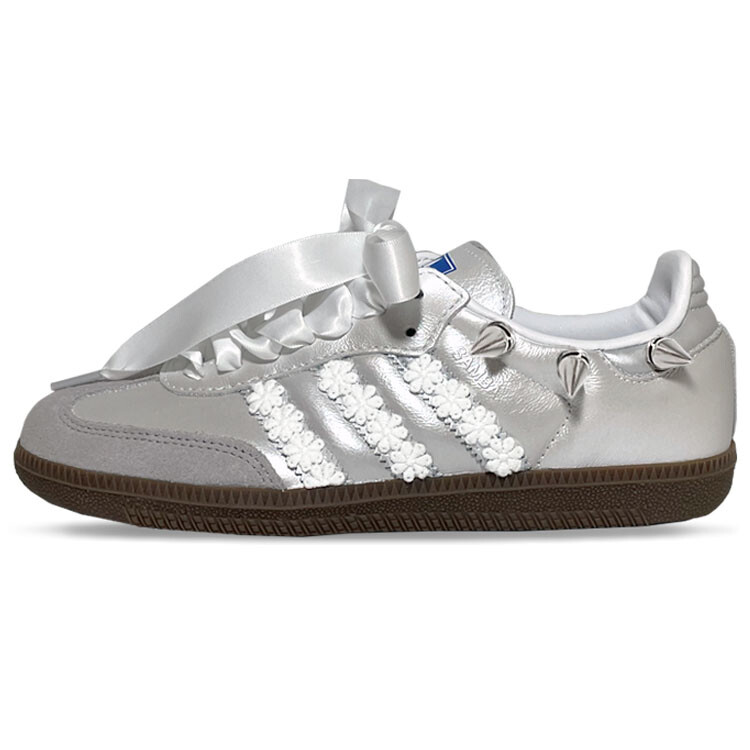 Кроссовки adidas originals SAMBA OG Skateboarding Shoes Unisex Low-top Silver/Grey, серебряный