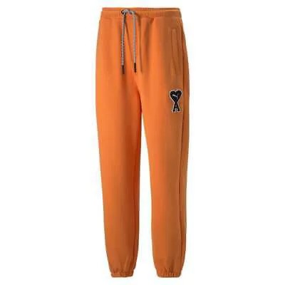 Puma Ami X Sweatpants Мужские оранжевые повседневные спортивные штаны 53599672