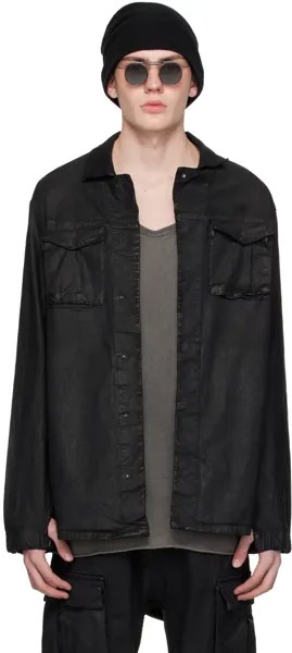Черная джинсовая куртка S1B 11 By Boris Bidjan Saberi, цвет Black coated