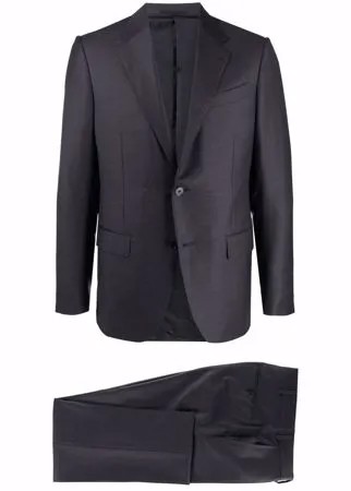 Ermenegildo Zegna костюм узкого кроя с однобортным пиджаком