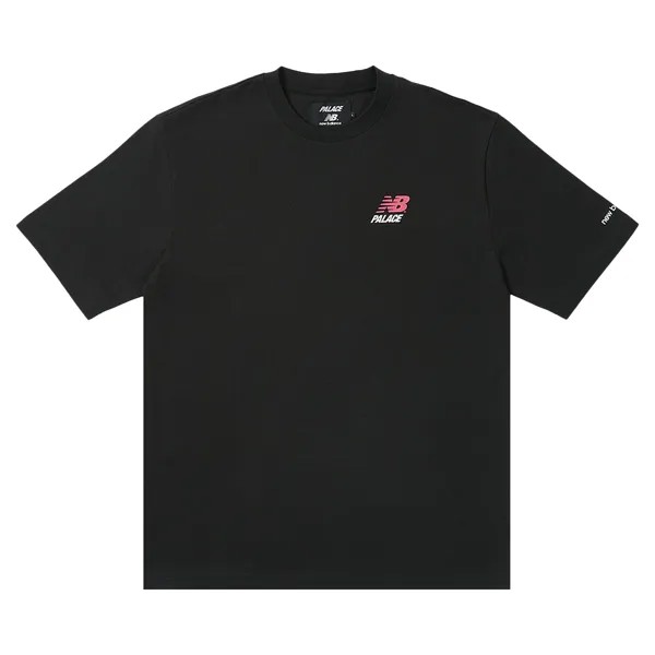 Футболка Palace x New Balance с логотипом, черная