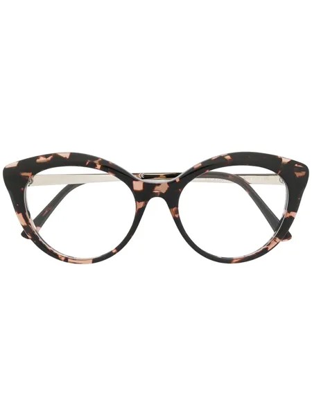 Emmanuelle Khanh очки в оправе 'кошачий глаз' черепаховой расцветки