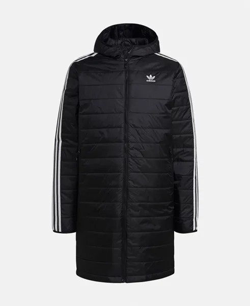 Стеганое пальто adidas Originals, черный