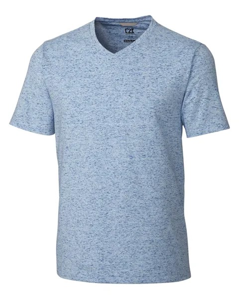 Футболка Cutter & Buck Advantage Space Dye, цвет Tour Blue