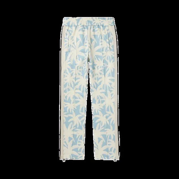 Спортивные брюки Palm Angels Palms All Over 'Light Blue/Off White', синий