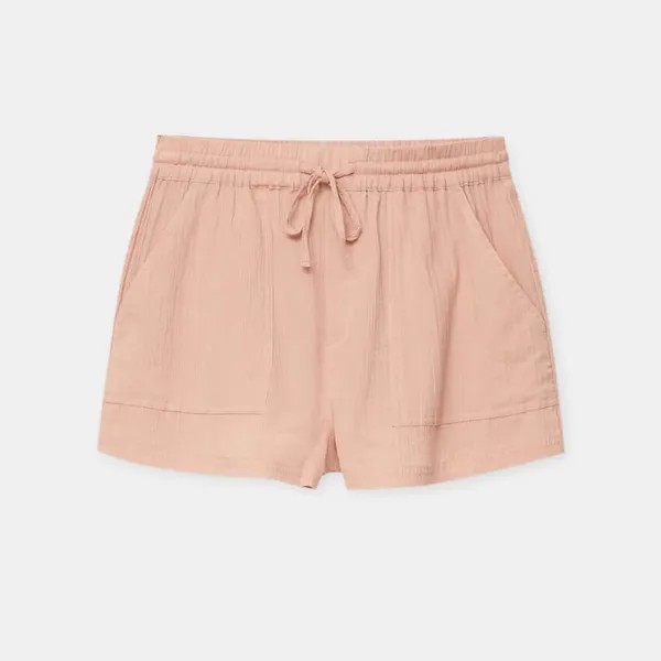 Шорты Pull&Bear Flowing With Pockets, розовый