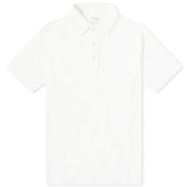 Классическая футболка-поло Rag & Bone Flame, белый