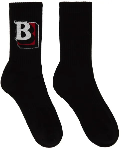 Черные спортивные носки с логотипом \B\