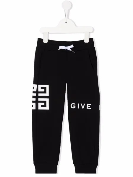 Givenchy Kids спортивные брюки с логотипом