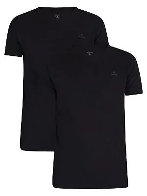 Комплект из 2 мужских футболок GANT Lounge Essentials, черный