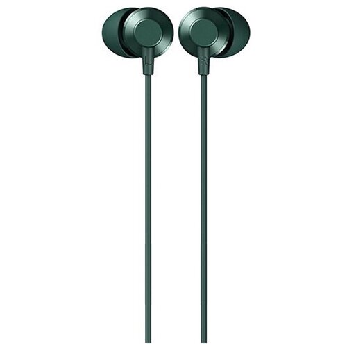 Наушники внутриканальные Remax RM-512a, Wired music, кабель 1.2м, цвет: зелёный