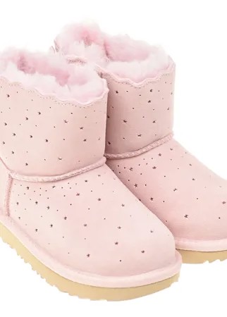 Розовые угги с перфорацией UGG