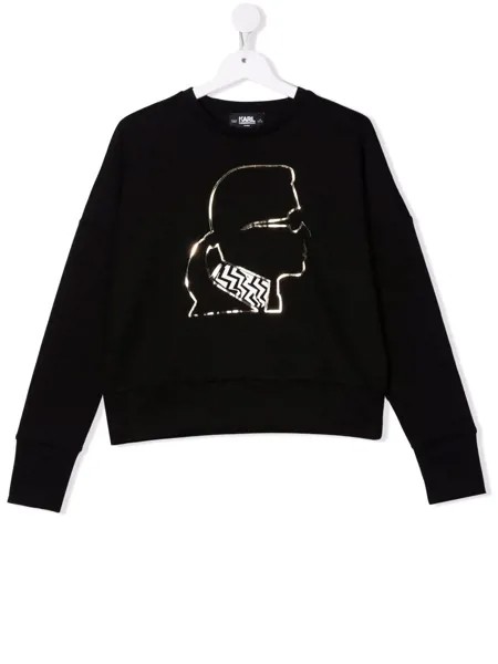 Karl Lagerfeld Kids толстовка с логотипом Karl