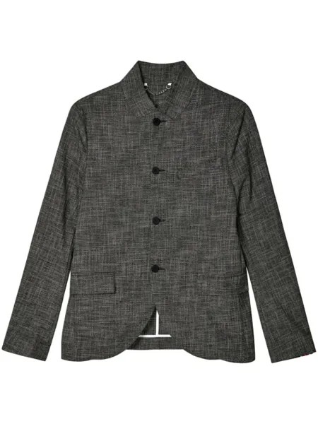 Однобортный твидовый пиджак Charles Jeffrey Loverboy, серый