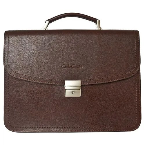 Кожаный портфель Carlo Gattini Remedello 2021-31 Темно-коричневый Brown