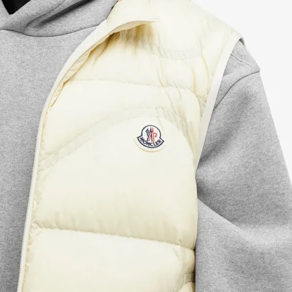 Moncler Beidaihe Сверхлегкий прозрачный нейлоновый жилет, белый