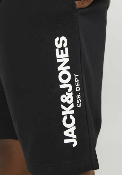 Спортивные брюки Regular Fit Jack & Jones, черные